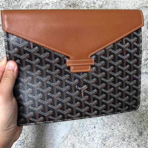 white goyard clutch|goyard envelope clutch.